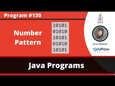 Java Program to print Number Pattern 10101 01010