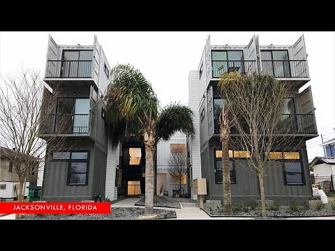 Shipping Container Apartment Housing in Jacksonville, Florida