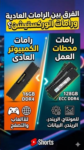 PC RAM and Workstation RAM #technology #shortvideo