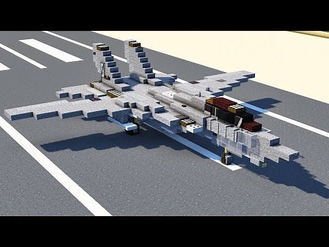 Minecraft F-14 Tomcat Fighter Jet Tutorial