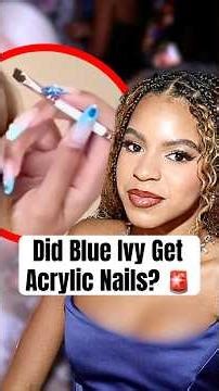 Did Blue Ivy Get Acrylic Nails? #shorts #blueivy #acrylicnails