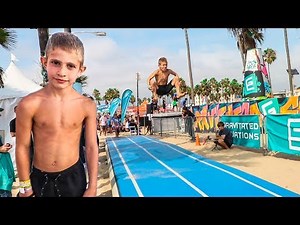 DOUBLE BACKFLIP LANDED BY 7 YEAR OLD !