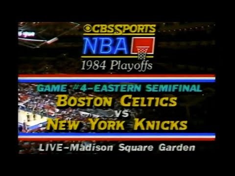 1984 NBA on CBS - Celtics vs Knicks - ECSF Game 4 Intro