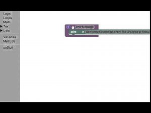 Blockly Method Block