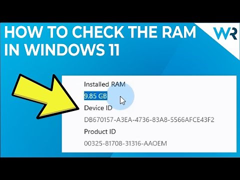 How to check RAM on Windows 11