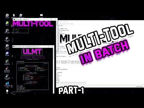 How To Make A Multi-Tool In Batch | Full Source Code!!!