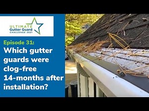Which gutter guards were clog-free 14-months after installation? [S1 Ep 31]