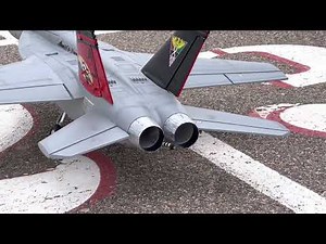 5280 RC BlueFire LED Afterburner in the FMS 70mm F18