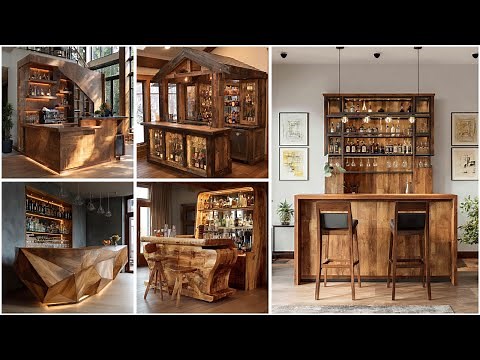 100 Wooden Home Bar Ideas for Stylish DIY Spaces | Modern & Rustic Bar Designs