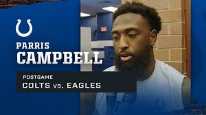 Parris Campbell: Colts vs. Eagles Postgame