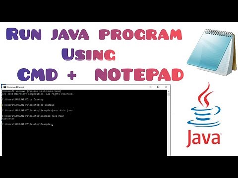 Run Java Program Using Notepad & CMD(Command Prompt)