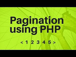 Create Pagination in PHP and MySQL