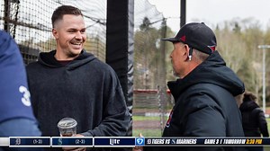Skub and his Seattle U Baseball skipper are reunited in Seattle! | Detroit Tigers
