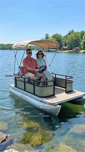 Summer Fun with a Mini Pontoon Boat