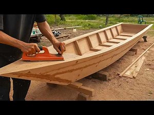 Building a Wooden Boat from Scratch (Step-by-Step) by ‪@JJfishing19marine‬​