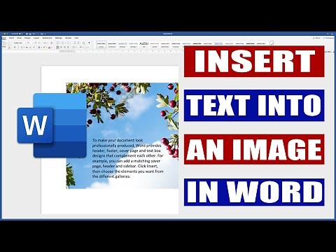 How to insert text in an image in Word | Microsoft Word Tutorials