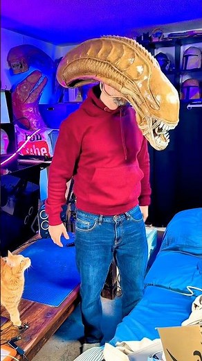 Making a Terrifying Cardboard Xenomorph mask #aliens #epiccardboardprops