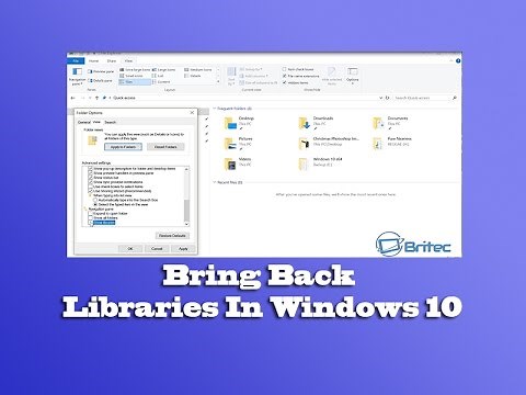 Bring Back Libraries In Windows 10