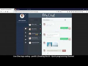 Live chat app | Part01 Creating the UI | Javascript, AJAX, HTML, CSS, JSON, PHP, MYSQL Tutorial