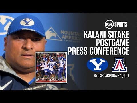 Kalani Sitake Postgame Press Conference After BYU Defeats Arizona In 2OT