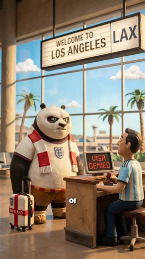 Po's trip to America didn't go as planned #kungfupanda #worldcup #america #cartoon #britishcomedy
