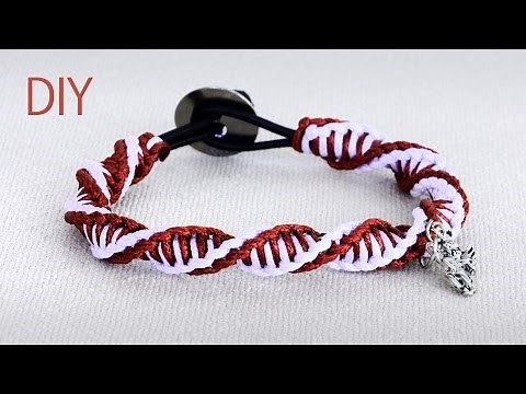 DIY: Macrame Double Spiral Bracelet - Tutorial