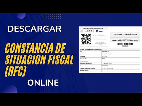 How to Download the Tax Status Certificate (RFC) Online from the SAT 2023