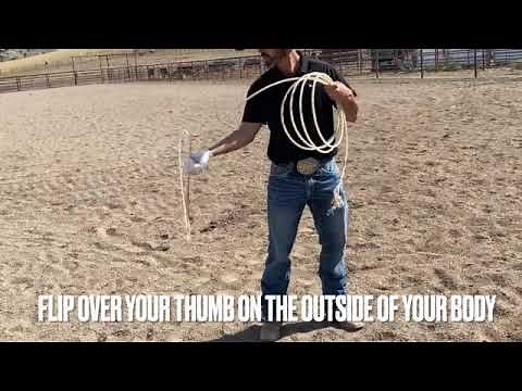 Roping Lesson 0.5 Parts of a Rope, Build a Loop, Feed and Swing
