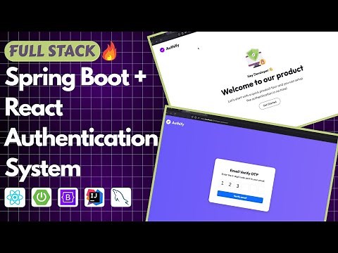 🔐 Build Full Stack Authentication System with Spring Boot & React | Email OTP + JWT | Full Project