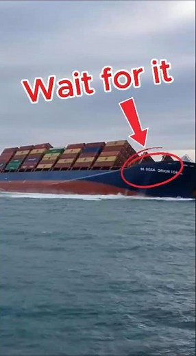 Container Ship Slowly Sinks in Open Ocean Shocking Bystander Phone Footage
