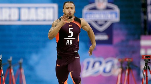 Washington running back Myles Gaskin runs an official 4.58 40-yard dash at 2019 combine