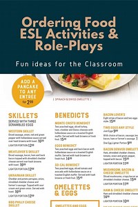 Restaurant & Food ESL Games, Activities & Lesson Plans