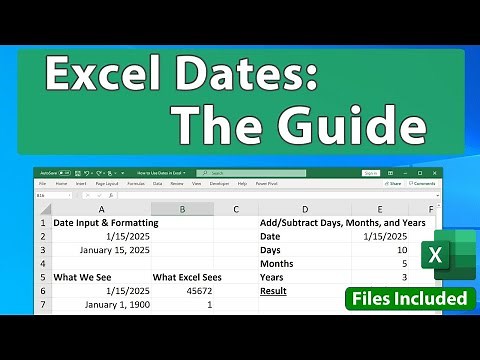 How to Use Dates in Excel - 10 Things You Must Know