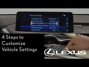 How-To Customize Vehicle Settings in 4 Easy Steps | Lexus RX