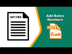 How to Add Sequential Numbers to PDFs with Bates Stamping in Foxit PDF Editor