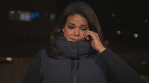 "To see the way that these families have to live after this and the heartache that goes so far and so wide, it's really hard to take." CNN's Sara Sidner chokes up as she reports on a California family who held a funeral in a parking lot after their loved ones died of Covid-19. https://cnn.it/3nCY930 | CNN