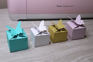 Butterfly Gift Box SVG - Cricut Box Template