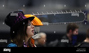 Chicago, Illinois, USA. 11th Apr, 2025. The Chicago Comic and Entertainment Expo (C2E2), the largest jam-packed pop culture convention in the Midwest, host up to 100,000 visitors, kicks off the three day event full of panels, costumed visitors, cosplay, video games, anime characters, with featured celebrity guest including autographs and photo opportunities. (Credit Image: © Pat A. Robinson/ZUMA Press Wire) EDITORIAL USAGE ONLY! Not for Commercial USAGE! Stock Photo - Alamy