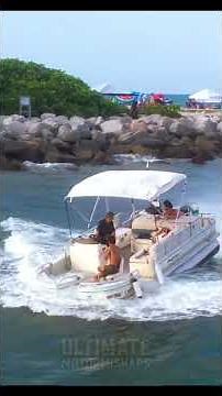 Pontoon Boat FAILS at Inlet! 🌊😱 EPIC Waves & Wild Moments! 🚤🔥