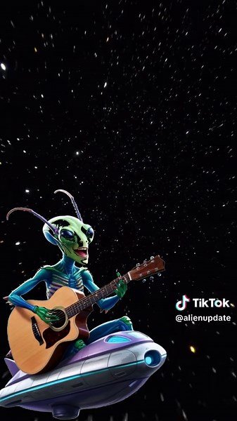 Alien Guitar Crazy 🎵 #Alien #space #universe #astronomy