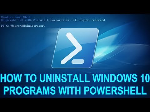 How to Uninstall Programs from PowerShell in Windows 10 - 2019