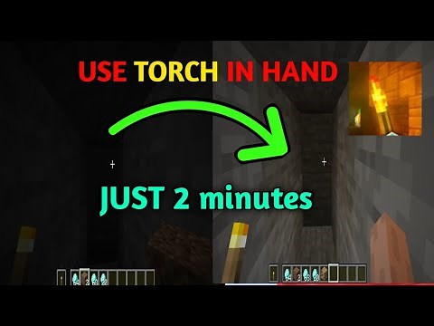 how to use torch light by holding in hand in minecraft | How to enable dynamic lights in minecraft