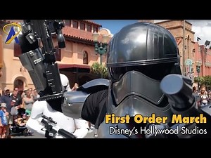 Star Wars March of the First Order at Disney's Hollywood Studios with Captain Phasma