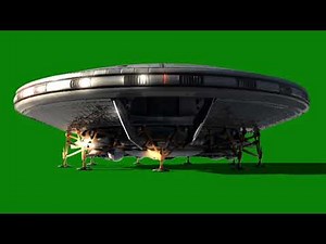 ALIEN SPACE SHIP (GREEN SCREEN)