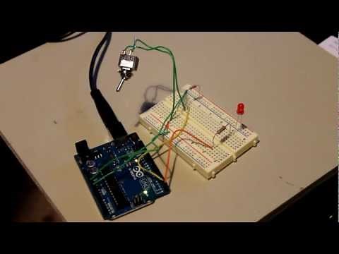 Simple Arduino toggle switch example