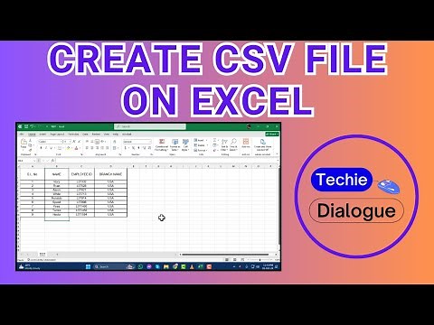 How to Create a CSV File on Excel