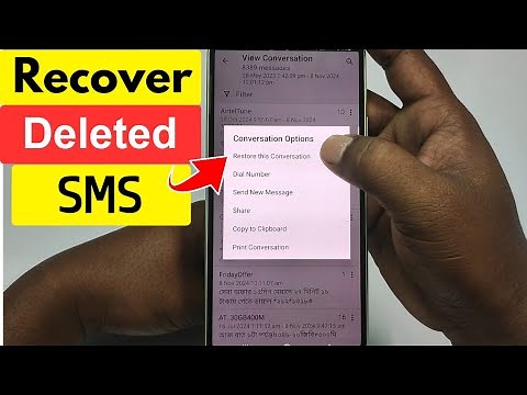 How to recover deleted Text Message / SMS in 2025