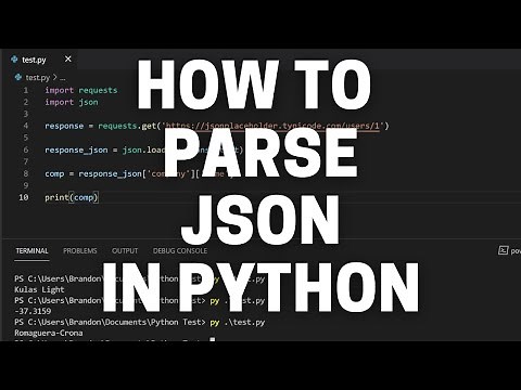 How to Parse JSON in Python - JSON Tutorial for Python Beginners
