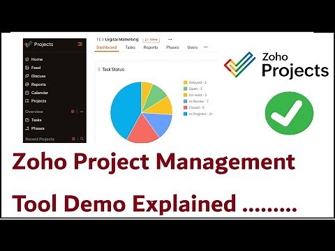 Zoho Project Management Demo | Zoho Management Dashboard Demo