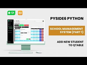 School Management Front-End in PySide6 + Qt Designer — Add Students, Filter, Search, MySQL